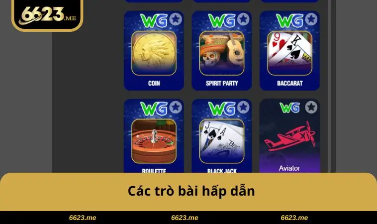 Các trò bài hấp dẫn