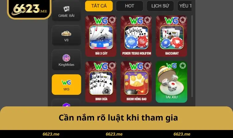 Cần nắm rõ luật khi tham gia
