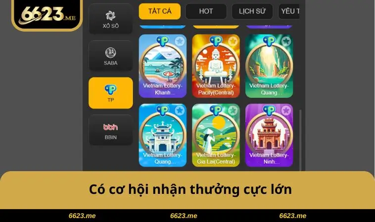 Có cơ hội nhận thưởng cực lớn