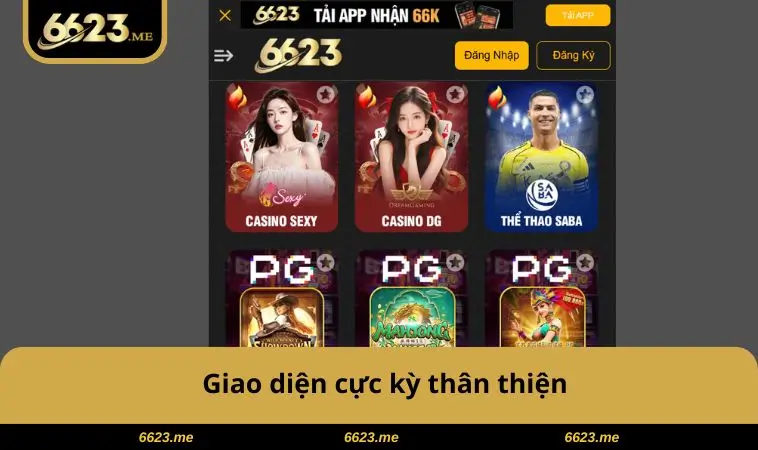 Giao diện cực kỳ thân thiện