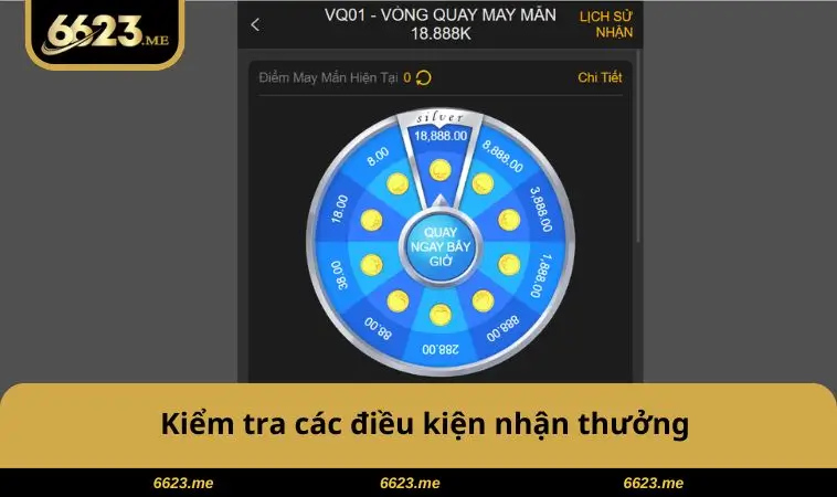 Kiểm tra điều kiện nhận 